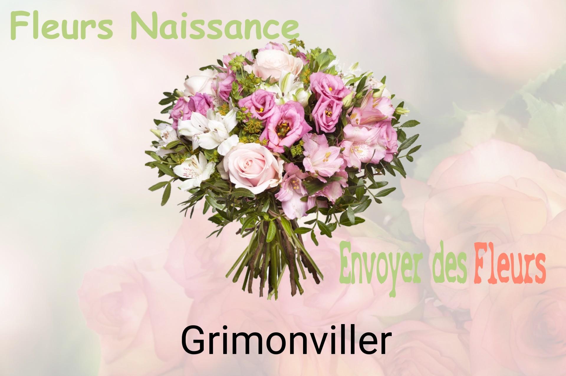 Bouquet de fleurs de naissance livré à Grimonviller